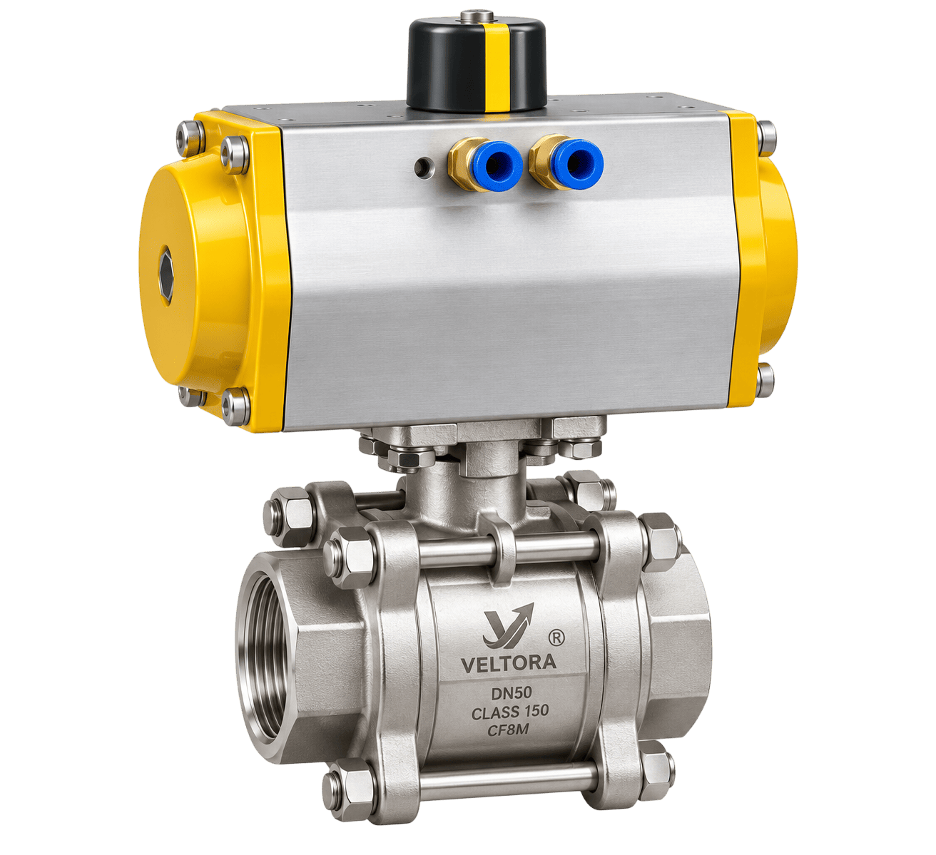 Pneumatic Actuated Ball Valve (Threaded)